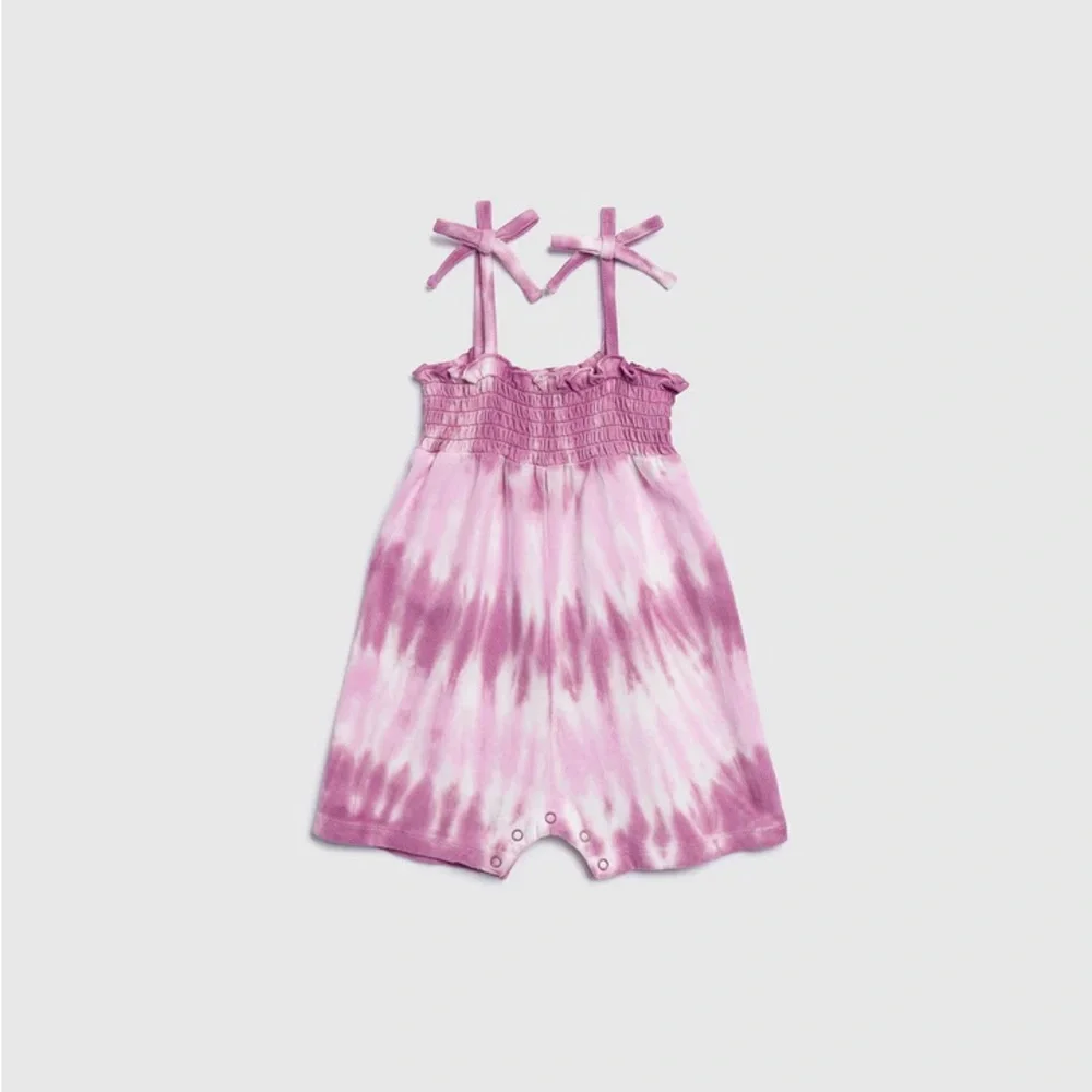 NWT Splendid Pink Tie-Dye Kids‎ One Piece 6-12